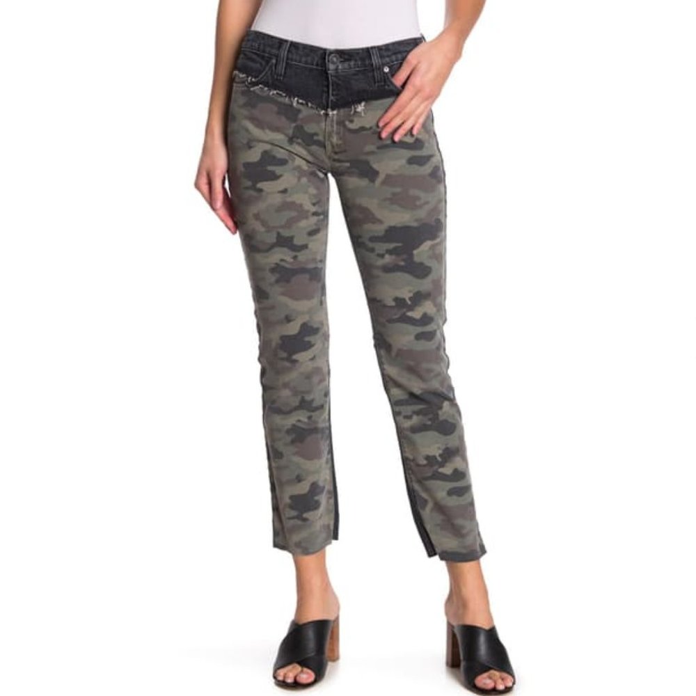 NWT Hudson Jeans Barbara Camo Straight Leg Jeans